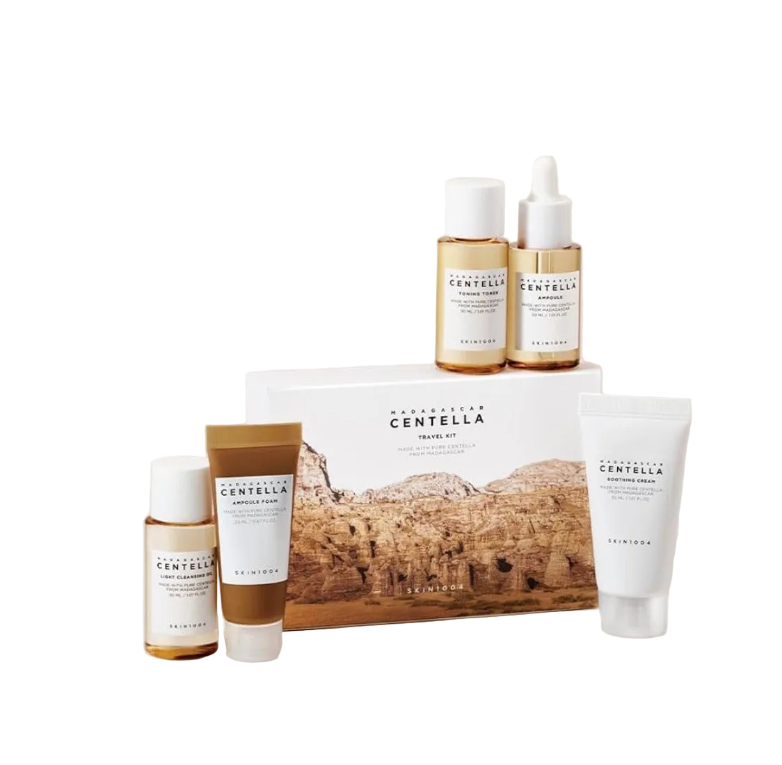 SKIN1004 Centella 5-Step Travel Skincare Set | Calming, Hydrating & Soothing