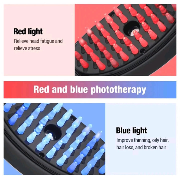 Electric Spray Massage Hair Brush | Detangle, Hydrate & Stimulate Growth