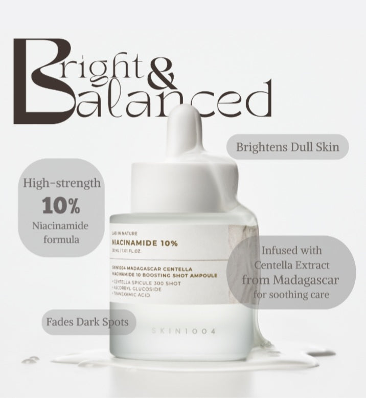 SKIN1004 Niacinamide 10 Boosting Shot | 10% Brightening Ampoule Serum