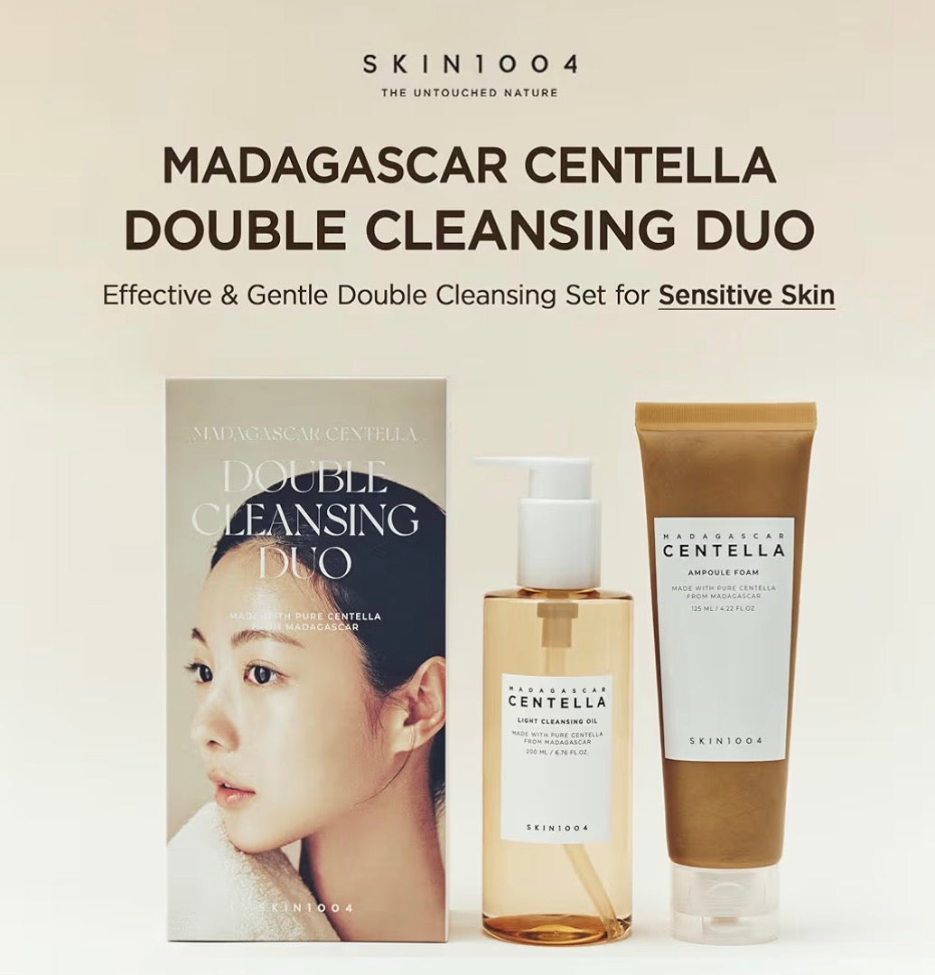SKIN1004 Centella Double Face Cleansing Set | Exfoliating, Calming & Hydrating