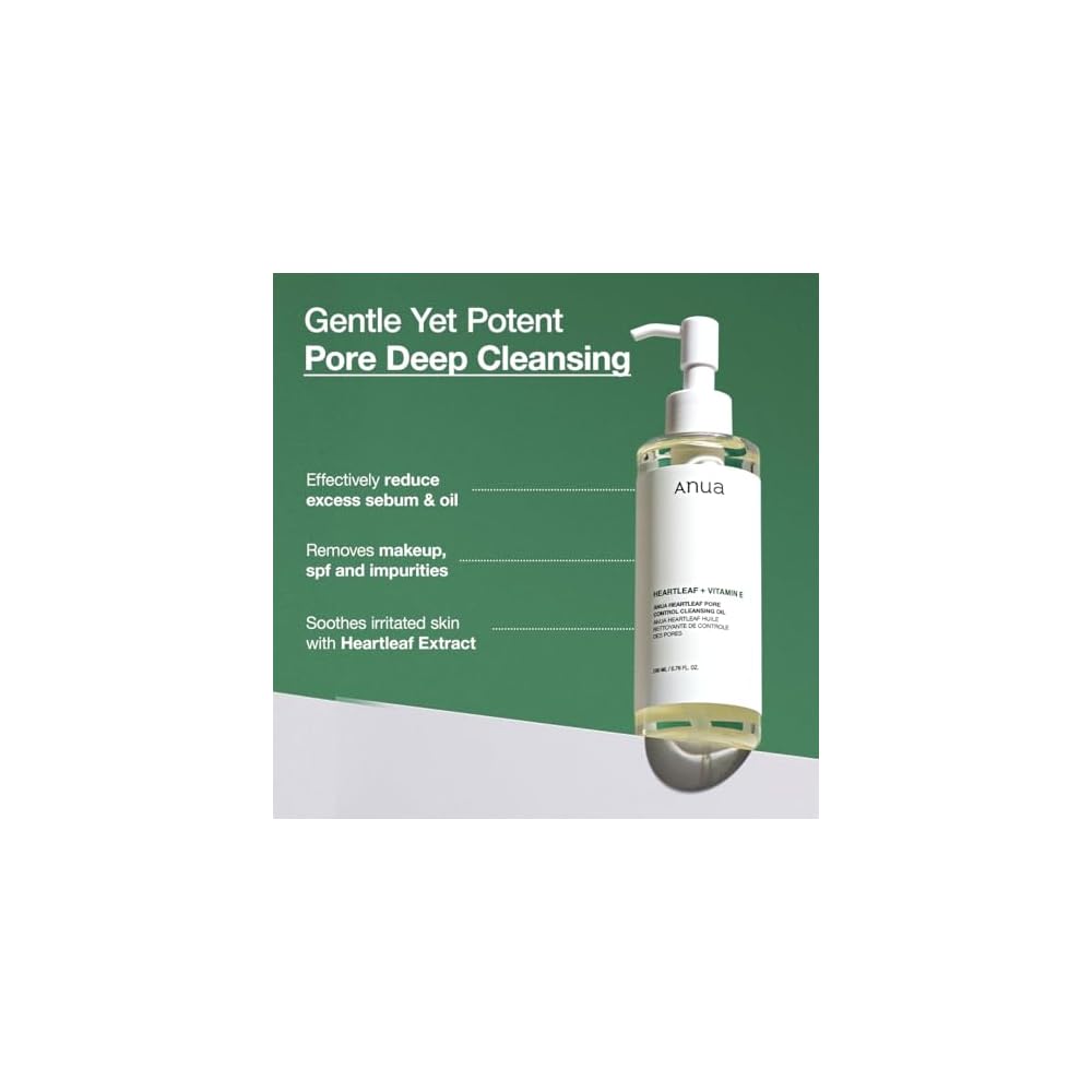Anua Double Cleanser Duo — Heartleaf Pore Control Oil + Quercetinol Cleansing Foam | Nova Crown Beauty