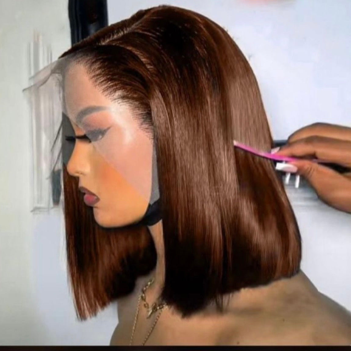 13×4 Pro DD Chocolate Bob Wig 10 Inch — Rich Tone, Effortless Chic | Nova Crown