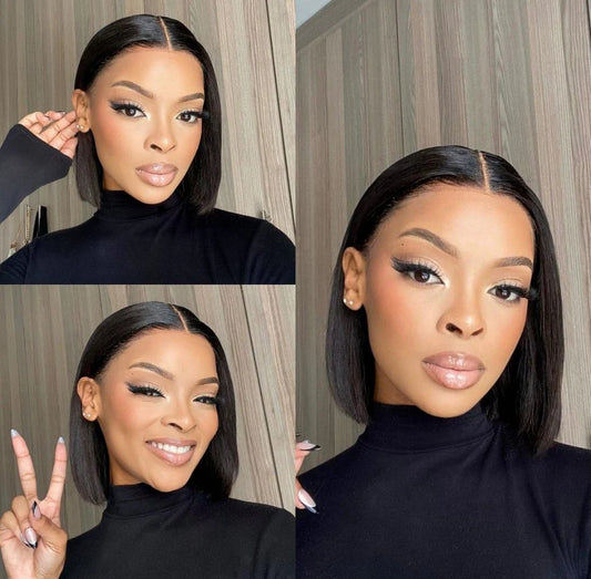 Brazilian Short Bob Wig | 13x4 Full Frontal Lace, 180% Density