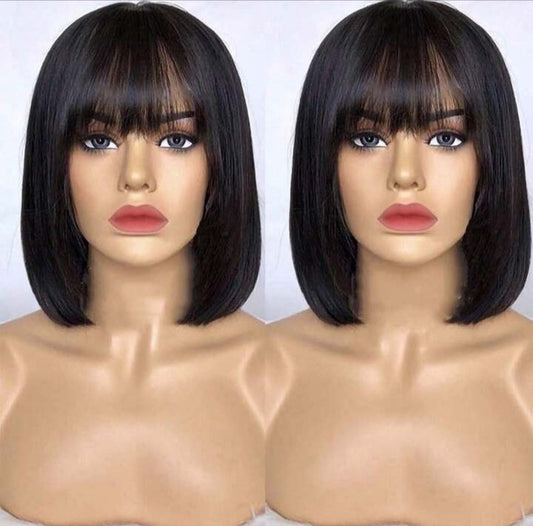 Short Bob Straight Human Hair Wig | Chic, Sleek & Effortless