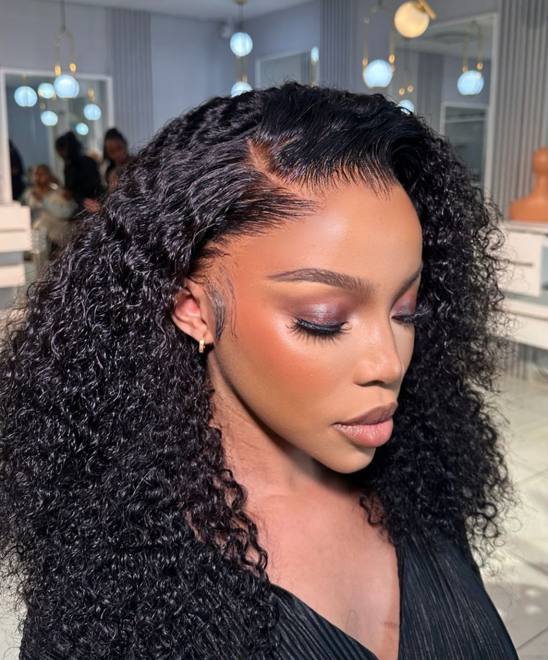 13x4 Lace Frontal Burmese Curly Wig - Double Drawn Virgin Human Hair