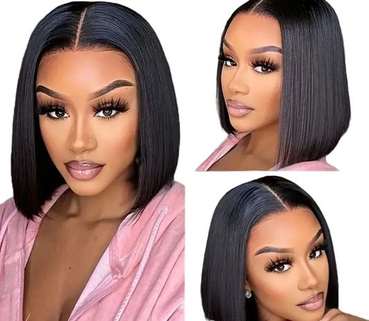 Bresilienne 10" Straight Bob Wig | 100% Virgin Human Hair, Sleek & Polished