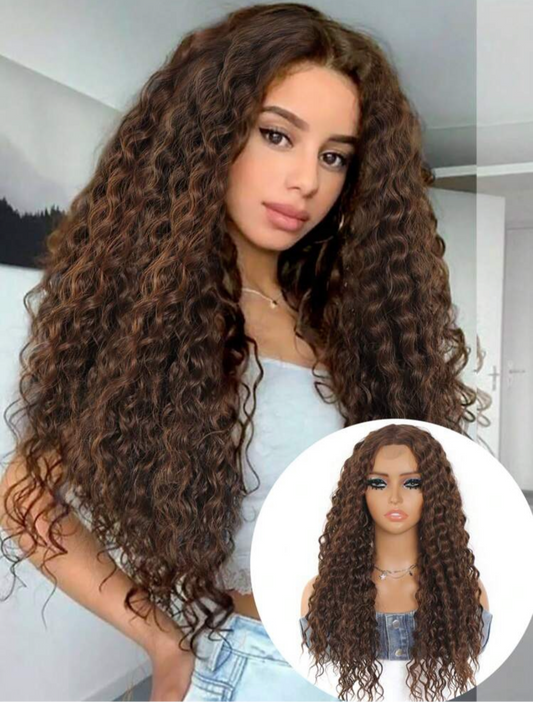 22" Kinky Curly Synthetic Lace Front Wig | Natural, Full-Bodied & Stylish