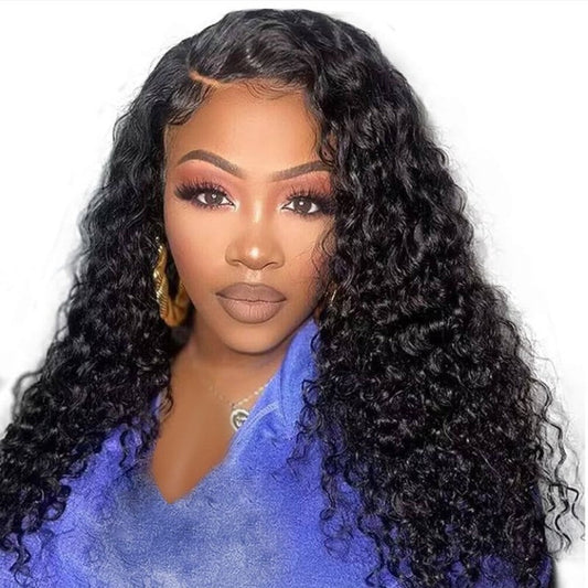 22" Brazilian Water Wave Glueless Wig | 13x4 Full Frontal Lace, Soft & Voluminous