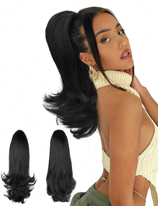 Jada Ponytail Extension | Double Comb, Drawstring & Full Volume