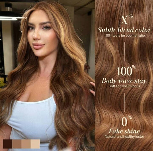 28" Honey Gold Body Wave Lace Front Wig | 13x4 Pre-Plucked, Glueless