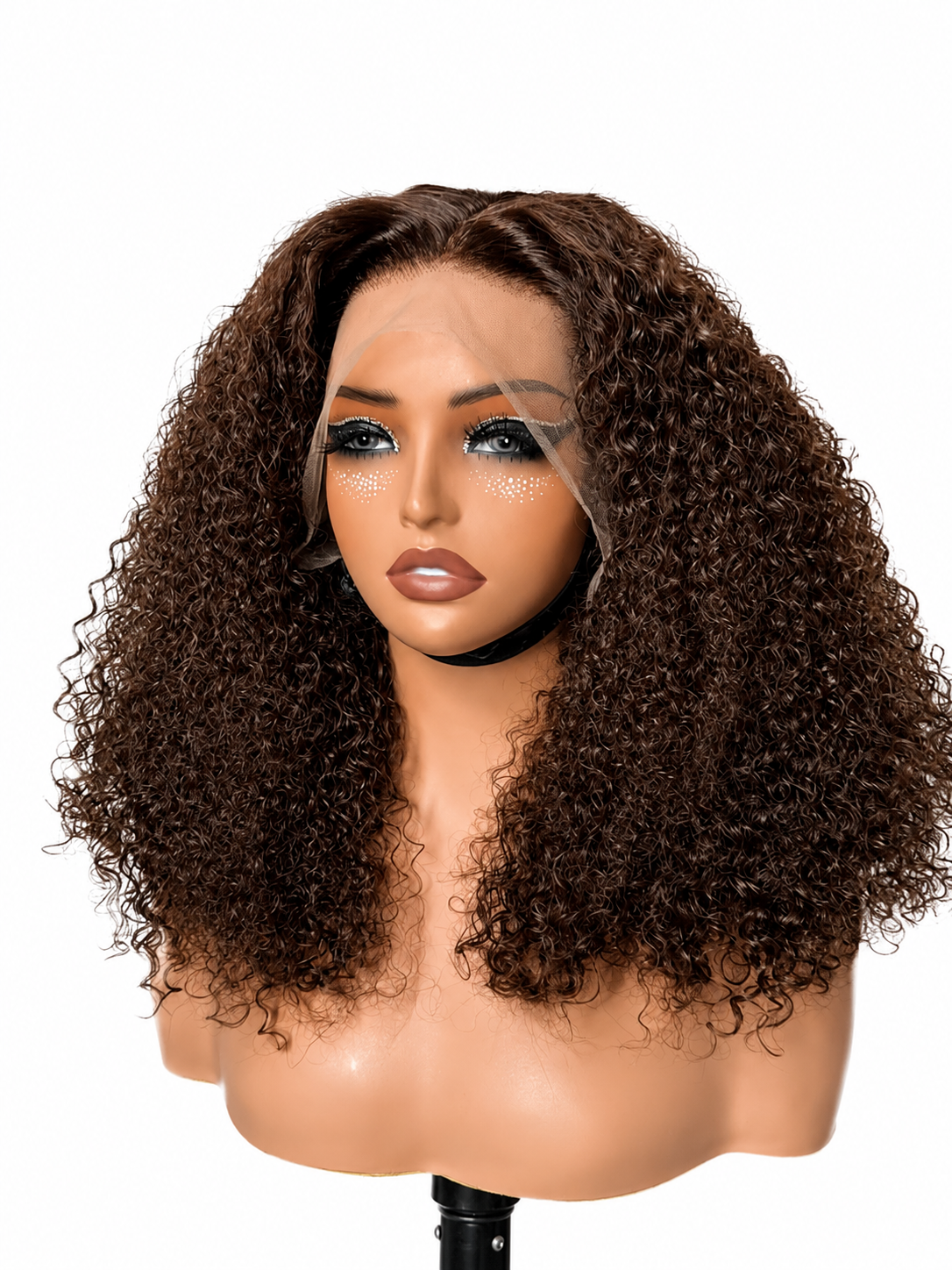 Brown Jerry Curl 13x4 HD Lace Frontal | 100% Virgin Hair